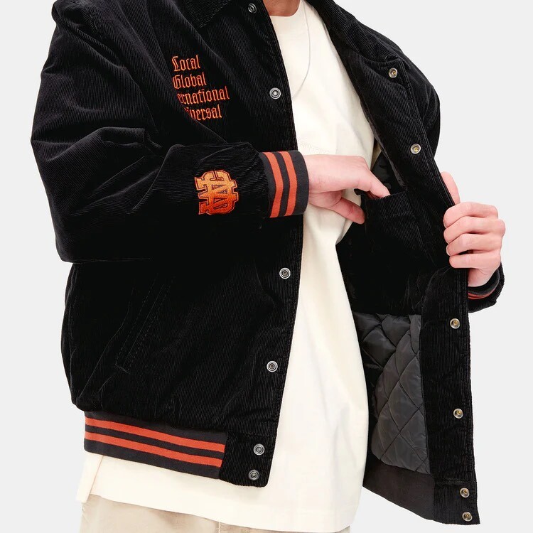 LETTERMAN JACKET コーデュロイスタジャン-カーハート ダブルアイピー
