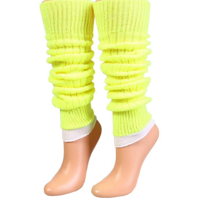PIRET neon yellow leg-warmers | Sokisahtel