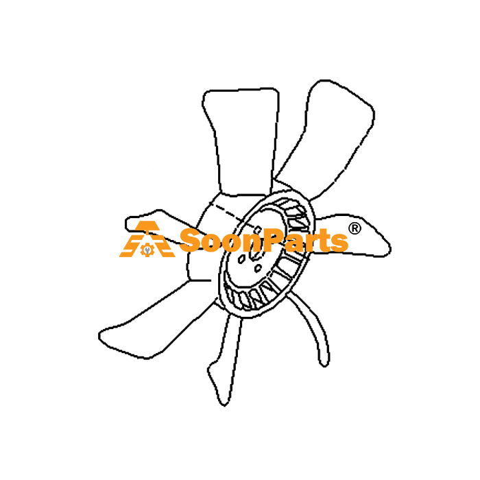 Buy Cooling Fan Blade YNM121267-44741 for Hitachi Excavator ZX33U