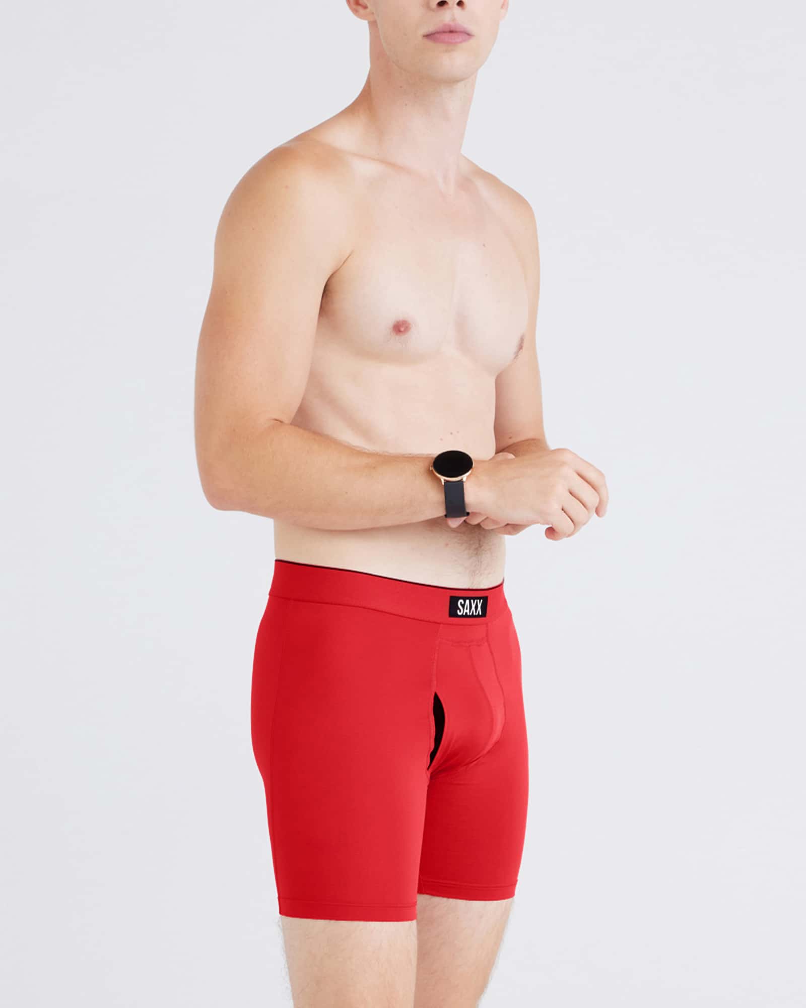 Multi-Sport Mesh Boxer Brief - Sunset Red/Turbulence/Faded Black