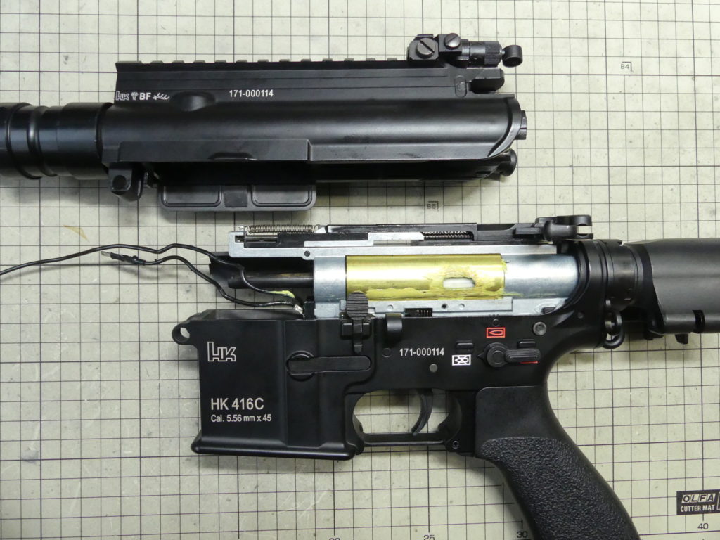 □SAATカスタムブログ□マルイ 次世代HK416Cカスタム＆分解 DTMと