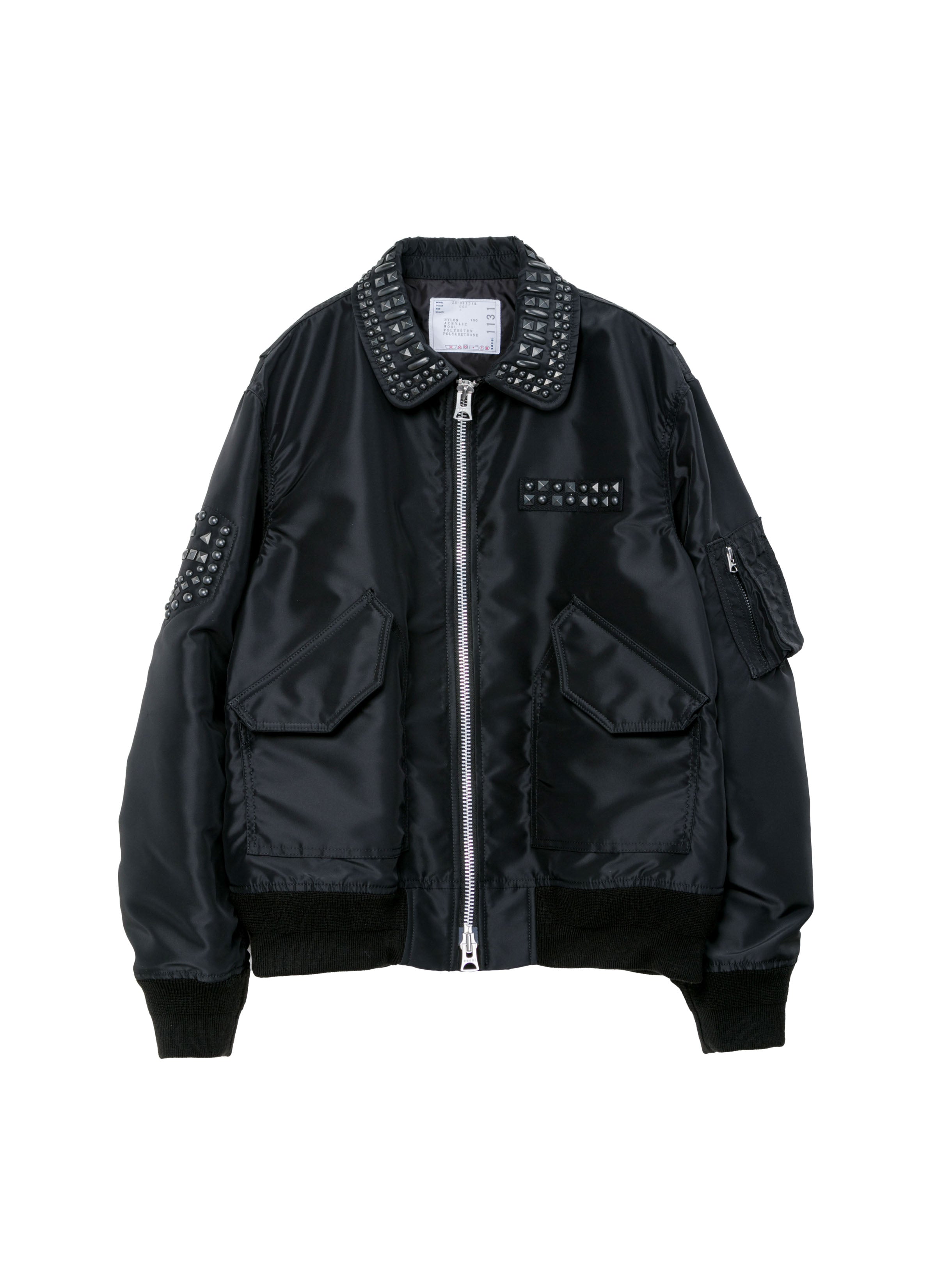 Studded Nylon Twill Blouson | sacai Official Store サカイ オフィシャル