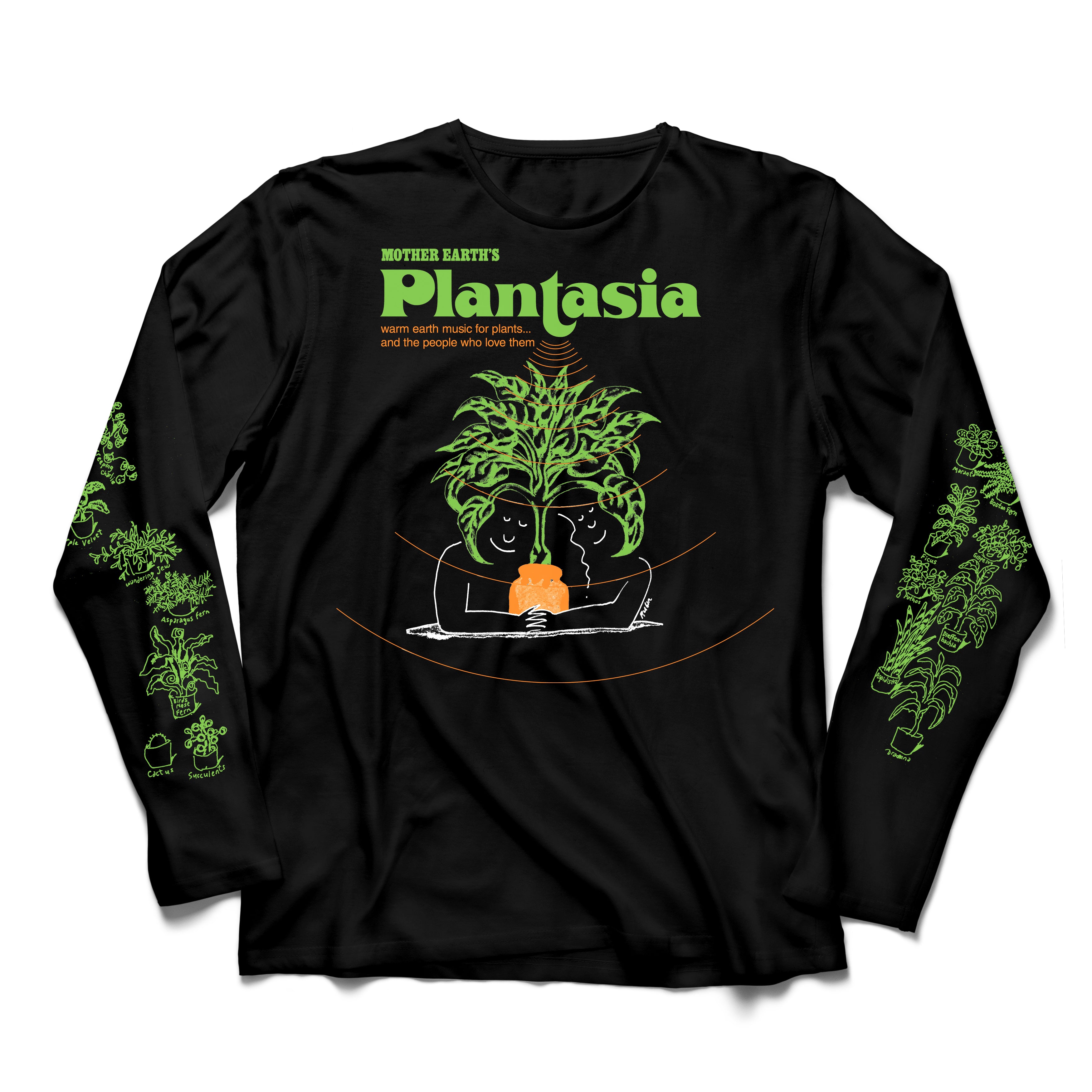 Plantasia Cover Art Black Longsleeve Tee | Sacred Bones Records