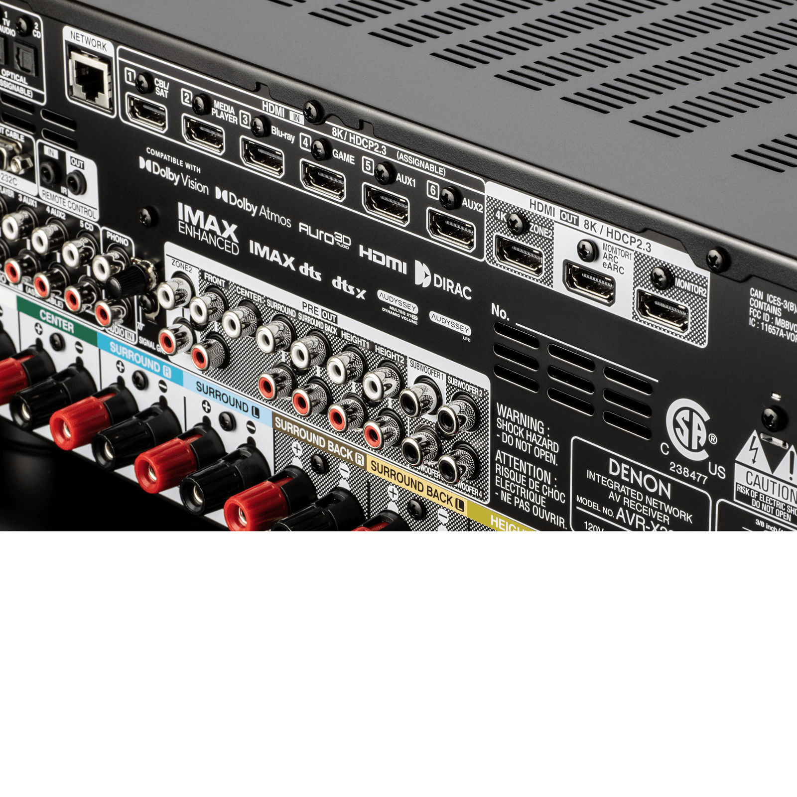 Denon AVR-X3800H 9.4 Channel 8K A/V Receiver – Safe and Sound HQ