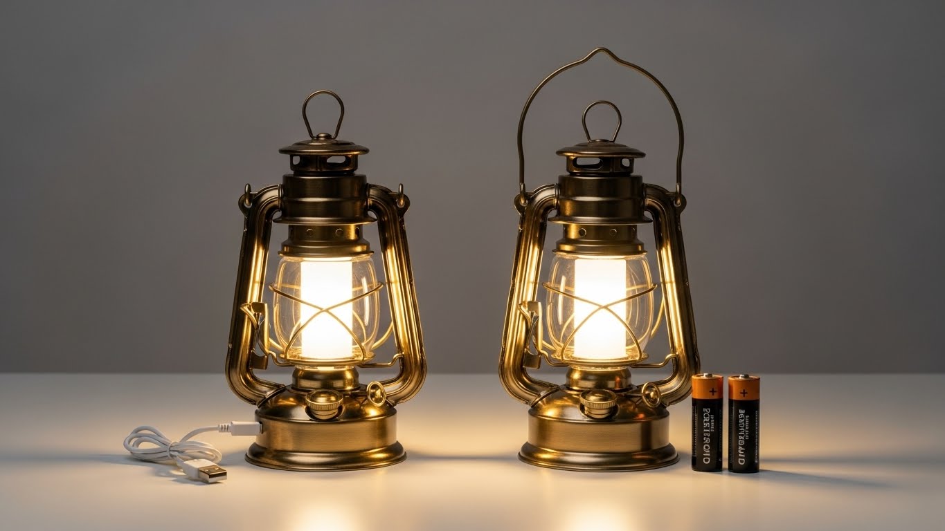 治具ランタンのLED：USB充電と電池式、どちらを選ぶべき？比較表で解説
