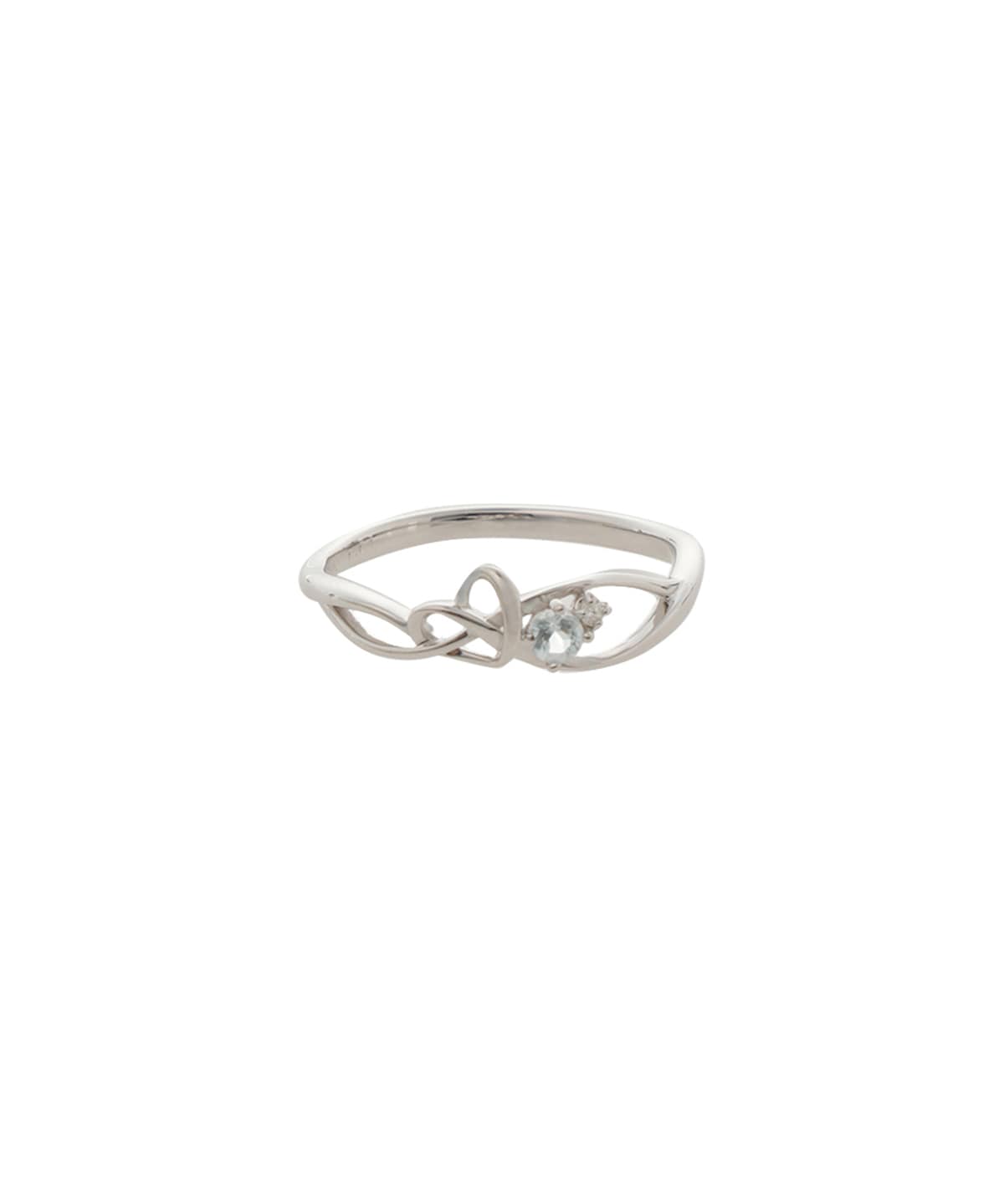K10 WG InfinityLoveKnot リング(7号 K10 ホワイト): Samantha Tiara