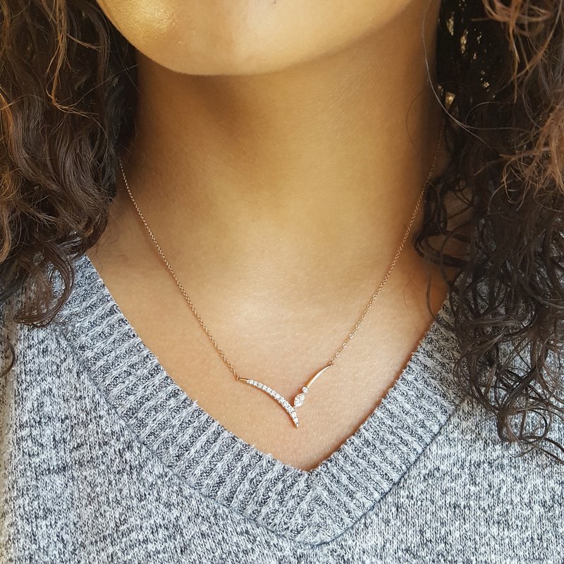 Gems One Elegant Chevron Necklace – Sami Fine Jewelry