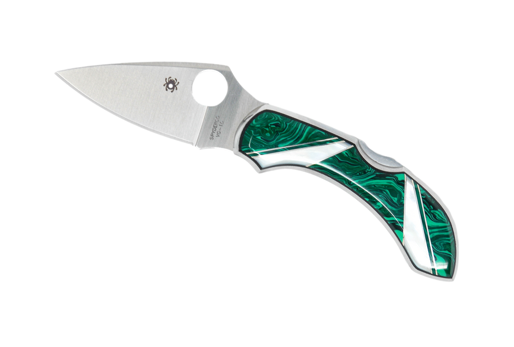 Malachite & Mother of Pearl - Spyderco Dragonfly – Santa Fe Stoneworks