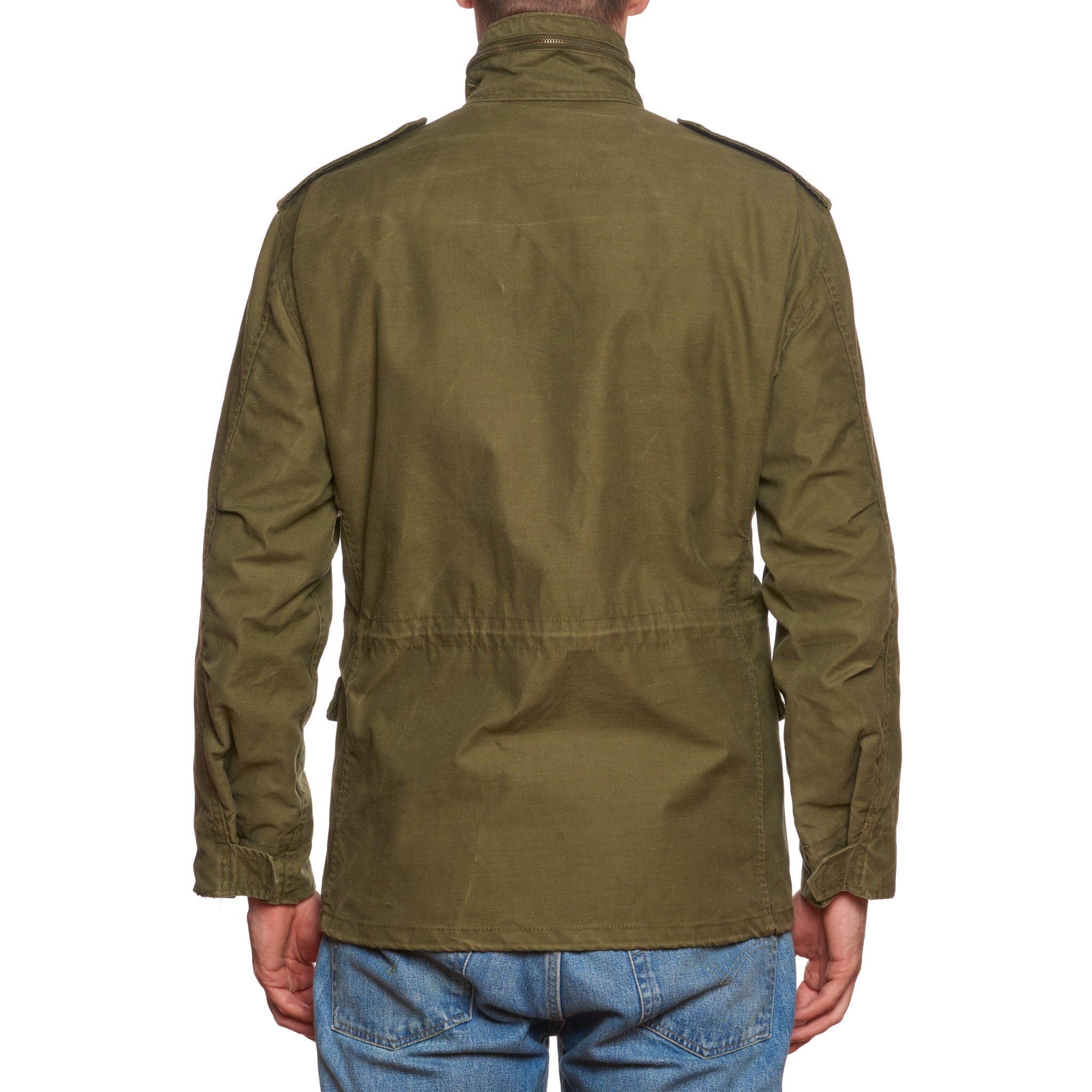 Vintage ALPHA INDUSTRIES M-65 Olive Cotton Military Field Jacket Size