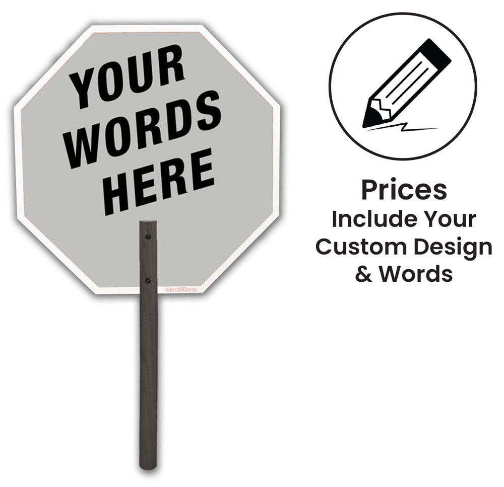 Buy Hand Held Double-Sided Stop & Go Sign (18