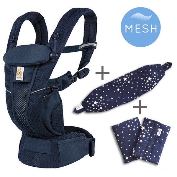 ErgoBabyCarrier オムニ ブリーズ ミッドナイトブルー 専用カバー付き3