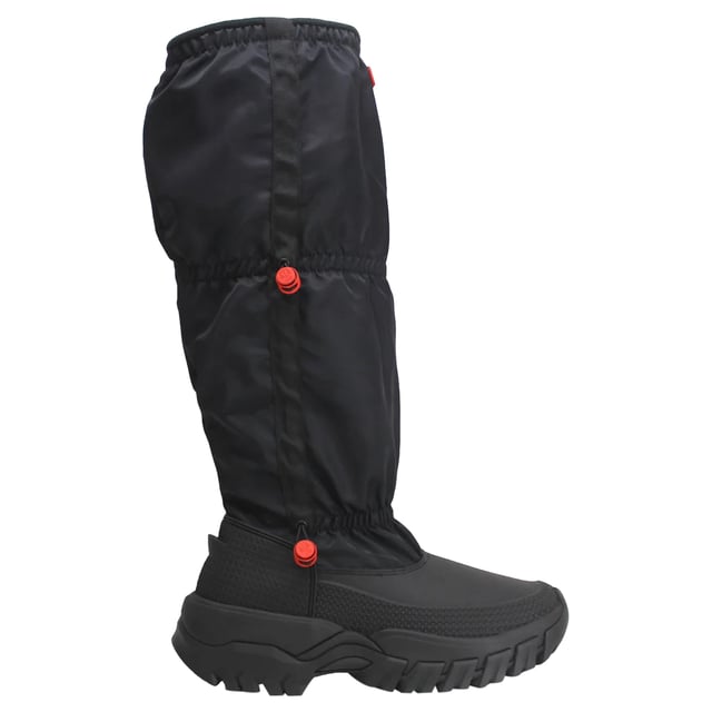 Hunter Wanderer Tall Womens Black Snow Boots