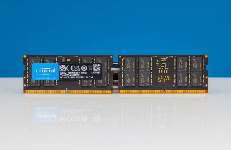 Our Top 96GB DDR5-5600 SODIMM Kit Crucial 2x 48GB Kit - ServeTheHome