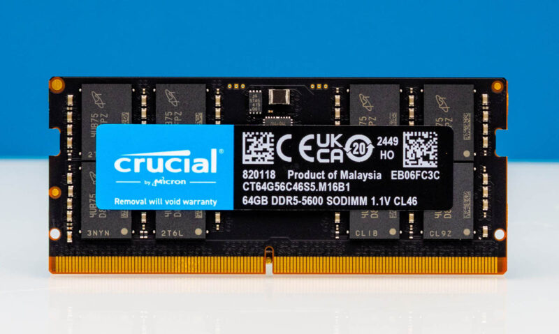 The Crucial 128GB DDR5-5600 SODIMM Kit We Are Using in Mini PCs