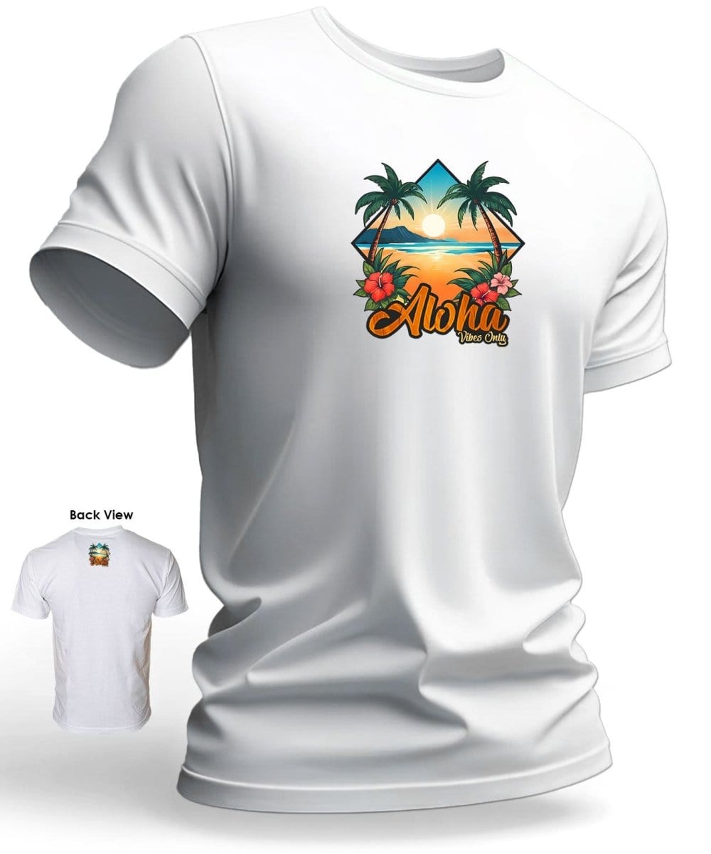 Aloha Vibes Only Hawaiian T-Shirt – Shaka Time Team