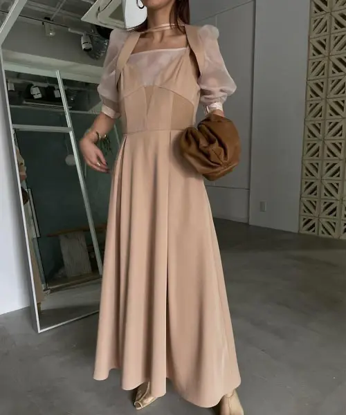 Mサイズ】CLIONE SLEEVE DRESS Ameri VINTAGE（アメリヴィンテージ）の