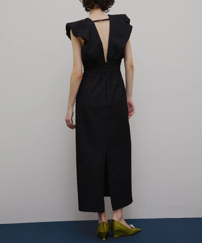 Mサイズ】BALLOON SHOULDER DRESS Ameri VINTAGE（アメリヴィンテージ