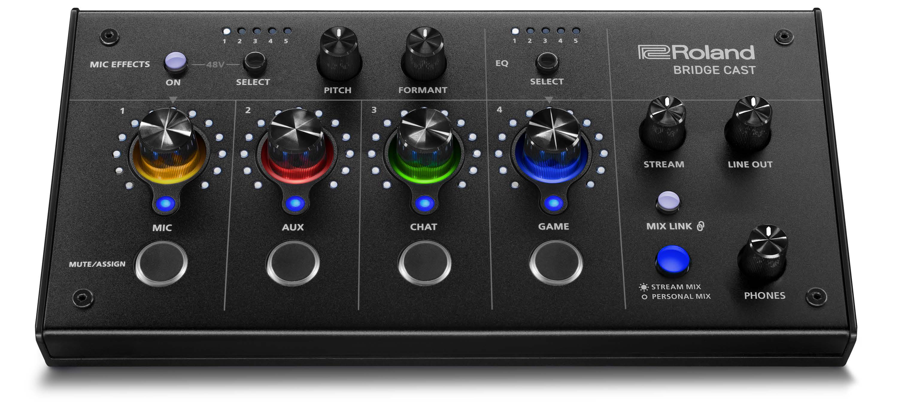 新色登場】ゲーム配信者の為の音声ミキサー「Roland BRIDGECAST