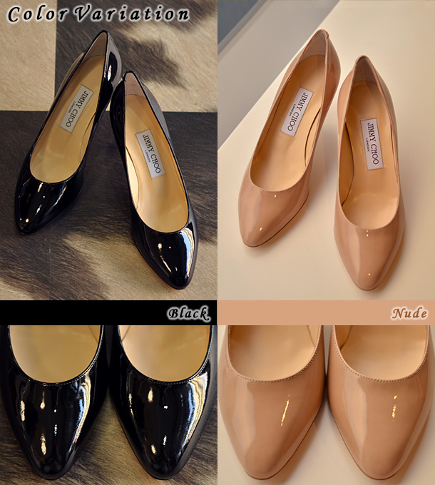 23cm-24.5cmのみ｜6cmヒール エナメルパンプス アーモンドトゥ
