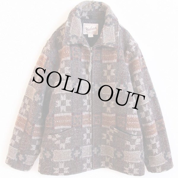 90s USA製 Woolrichウールリッチ フォークロア柄 キルティングライナー