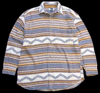 60s Sears 総柄 コットン パジャマ シャツ&パンツ セット M