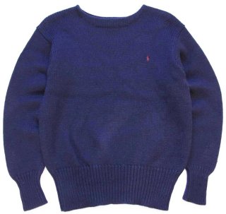 90s ポロ ラルフローレン ワンポイント Vネック コットンニット ベスト