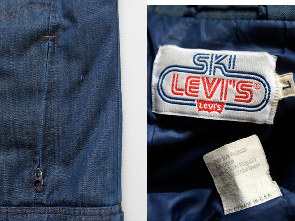 70's Levi's スキーリーバイス デニムダウンベスト - Sixpacjoe Web Shop