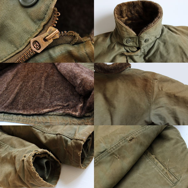 40s 米軍 U.S.NAVY N-1 デッキジャケット オリーブドラブ - Sixpacjoe