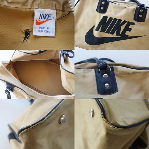 70s NIKEナイキ ボストンバッグ ベージュ - Sixpacjoe Web Shop