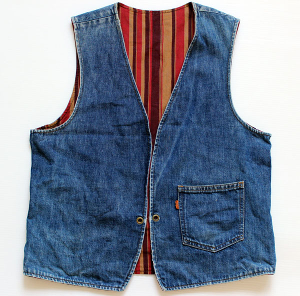 70s LEVI'Sリーバイス BIGE リバーシブル デニムベスト - Sixpacjoe