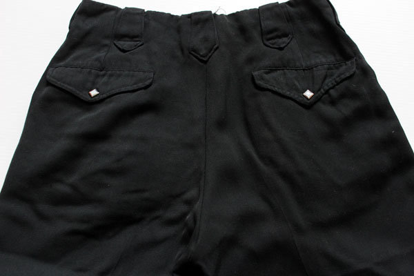 50s LEVI'Sリーバイス ショートホーン ギャバジン ランチパンツ 黒 W29