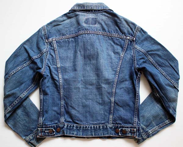 60s USA製 LEVI'Sリーバイス 557 70505 BIGE デニムジャケット 40☆3rd