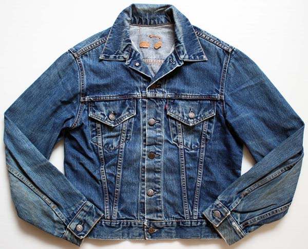 60s USA製 LEVI'Sリーバイス 557 70505 BIGE デニムジャケット 40☆3rd