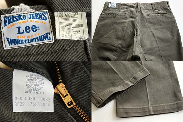 70s USA製 Leeリー FRISCO JEANS フリスコ ジーンズ ワークパンツ