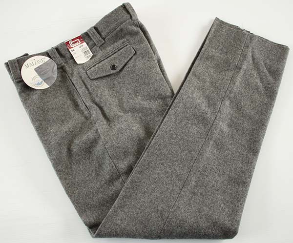 デッドストック☆80s USA製 Woolrichウールリッチ ウールパンツ グレー