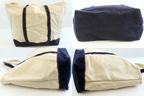 90s USA製 LANDS'ENDランズエンド キャンバス トートバッグ 紺