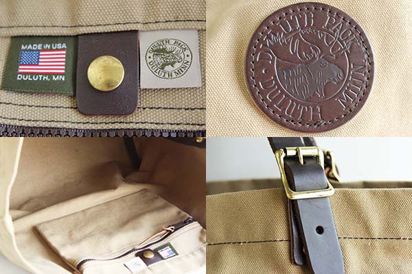 USA製 DULUTH PACKダルースパック キャンバス トートバッグ カーキ
