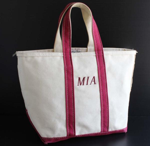 90s L.L.Bean BOAT AND TOTE キャンバス トートバッグ ワインレッド M