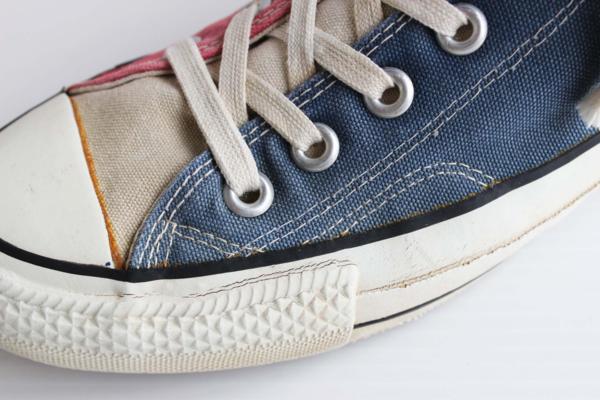 80s USA製 CONVERSEコンバース ALL STARオールスターHI 当て布 マルチ