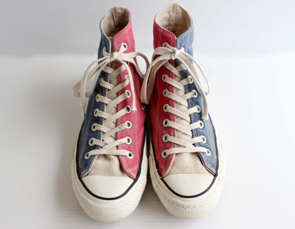 80s USA製 CONVERSEコンバース ALL STARオールスターHI 当て布 マルチ