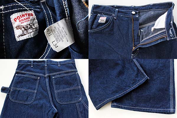 90s USA製 POINTERポインター デニム ペインターパンツ w31 L34