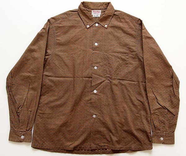 60s Nelson Paige ペイズリー 総柄 三点留め ボタンダウン コットン