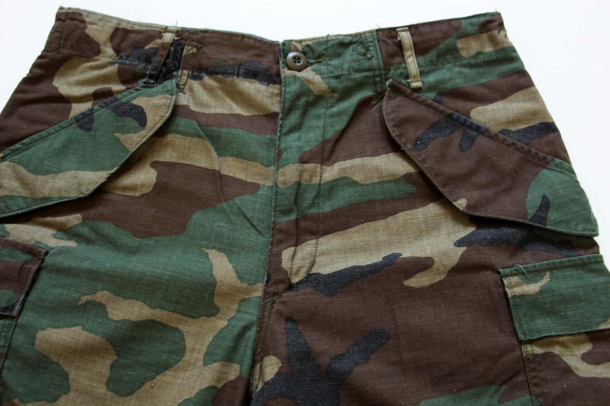 80s 米軍 U.S.ARMY ウッドランドカモ M-65 フィールド カーゴパンツ