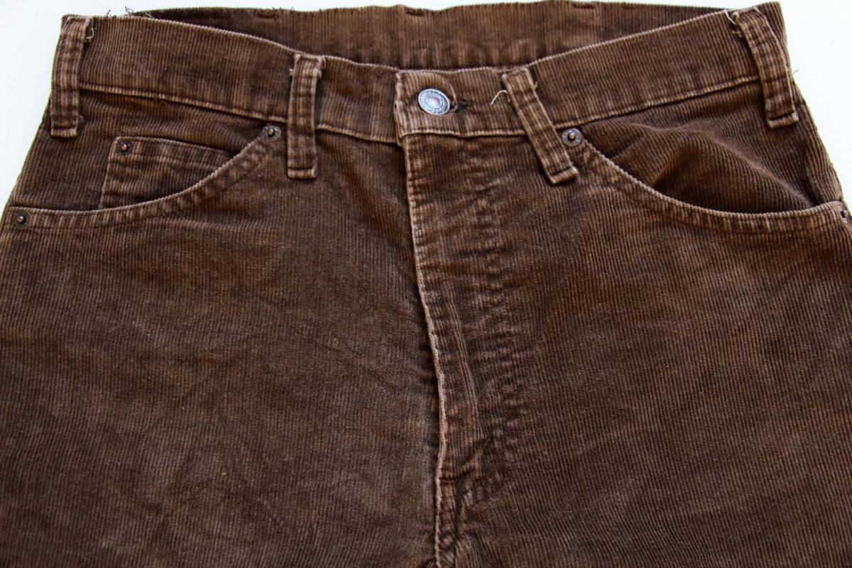 80s USA製 Levi'sリーバイス 517 コーデュロイパンツ 茶 w31☆ブーツ