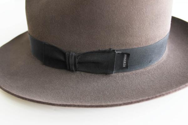 STETSONステットソン フェルト フェドラハット グレー 7 1/8