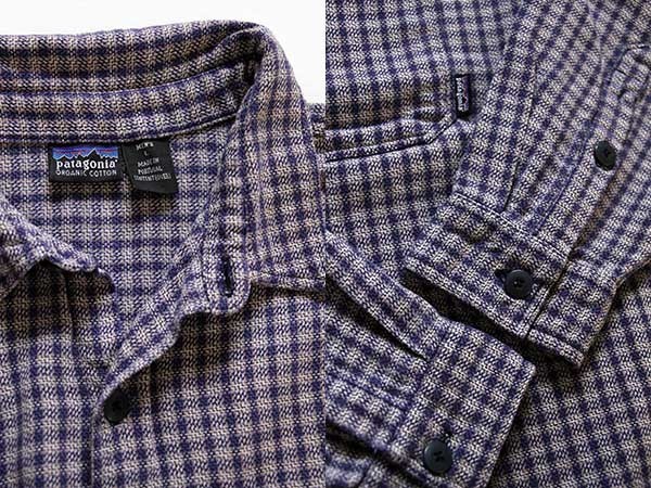90s ポルトガル製 patagoniaパタゴニア チェック オーガニックコットン