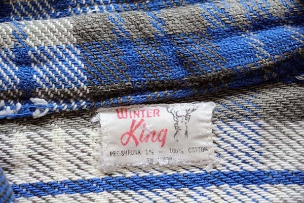 60s WINTER King チェック コットン フランネルシャツ - Sixpacjoe Web
