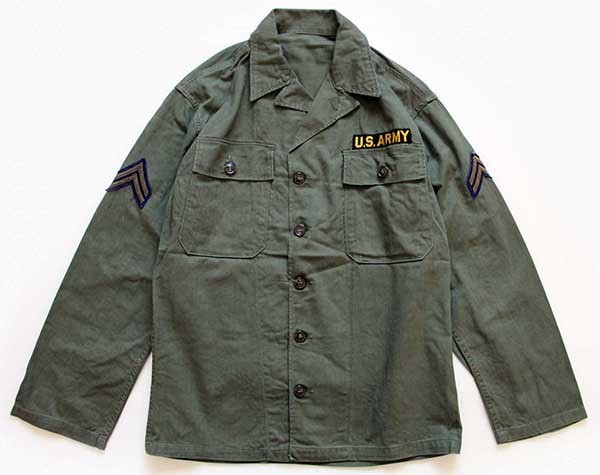 40s 米軍 U.S.ARMY パッチ付き M-47 HBT ヘリンボーンツイルジャケット