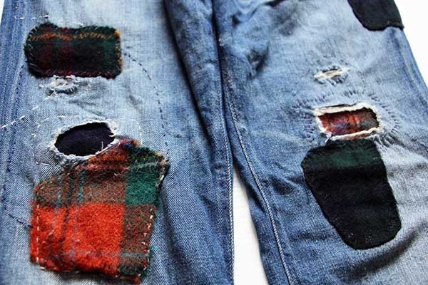 新品☆ポロ ラルフローレン ASTOR BOYFRIEND パッチワーク デニム