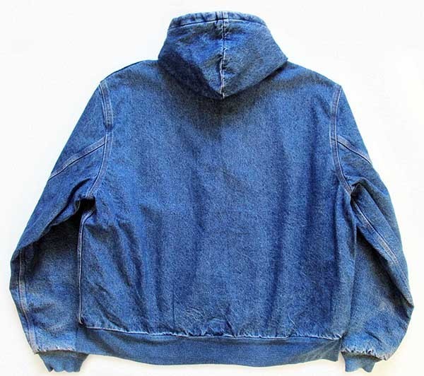 80s USA製 carharttカーハート チェックライナー デニム アクティブ